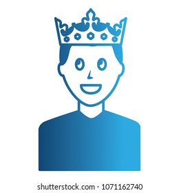 young man with crown avatar character