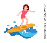 young man do surfing on the ocean wave