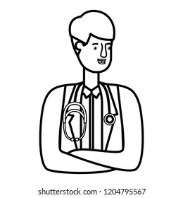 young man doctor avatar character