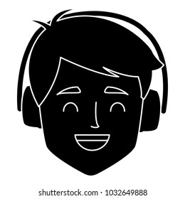 Young man with earmuffs