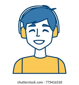 Young man with earmuffs