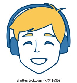 Young man with earmuffs