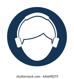 young man with earphone