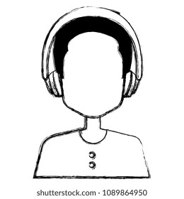 young man with earphones