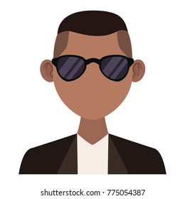 Young man with elegant clothes and sunglasses