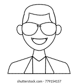 Young man with elegant clothes and sunglasses