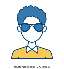 Young man with elegant clothes and sunglasses