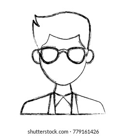 Young man with elegant clothes and sunglasses