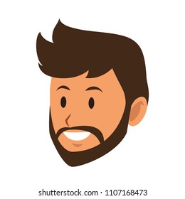 Young man face