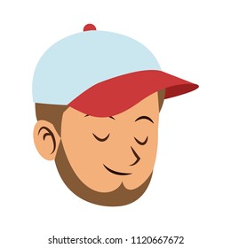 Young man face