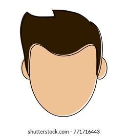 Young man face