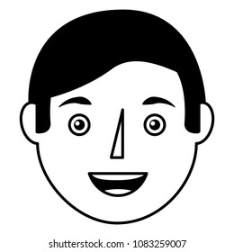young man face character image