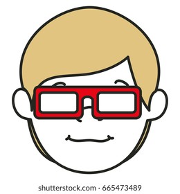 young man with glasses 3d avatar character