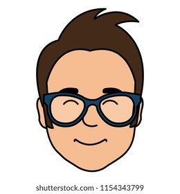 young man with glasses avatar character