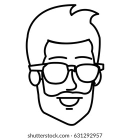 young man with glasses avatar character