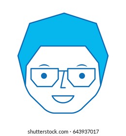 young man with glasses avatar character