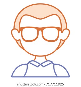 young man with glasses avatar character