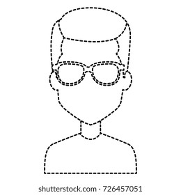 young man with glasses avatar character
