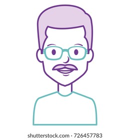 young man with glasses avatar character