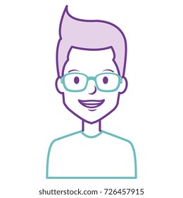 young man with glasses avatar character