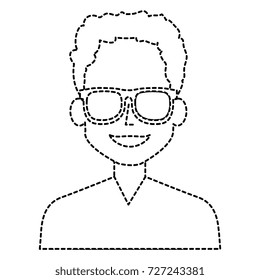 young man with glasses avatar character