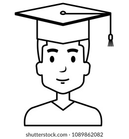 young man graduating with uniform