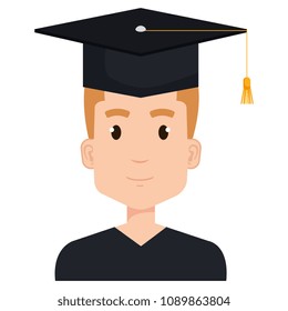 young man graduating with uniform