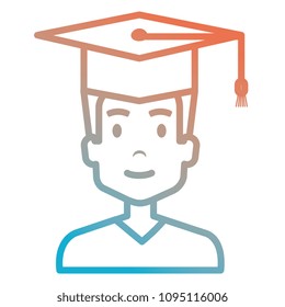 young man graduating with uniform