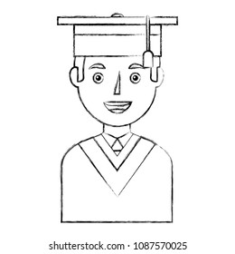 young man with graduation hat