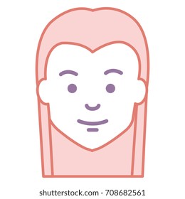 young man with hair long avatar character