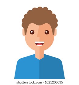 young man happy avatar character