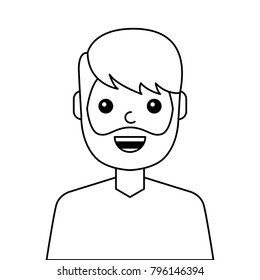 young man happy avatar character