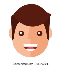 young man happy avatar character