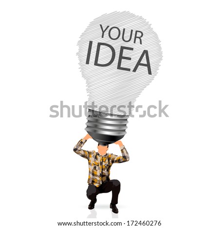 young man having an idea