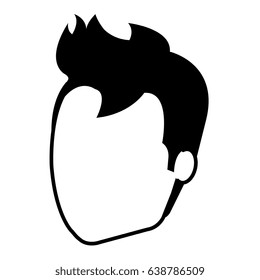 young man head avatar