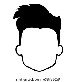 young man head avatar