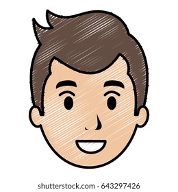 young man head avatar