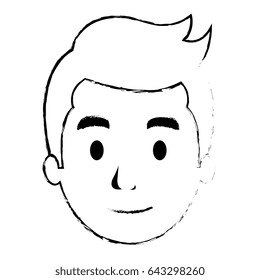 young man head avatar