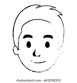young man head avatar