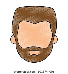 young man head avatar character