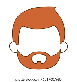 young man head avatar character