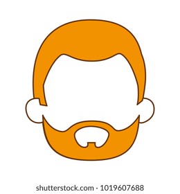 young man head avatar character