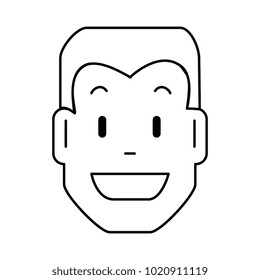 young man head avatar character