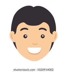 young man head avatar character