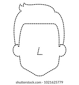 young man head avatar character