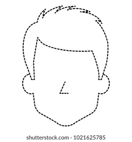 young man head avatar character