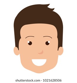 young man head avatar character