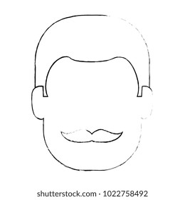 young man head avatar character