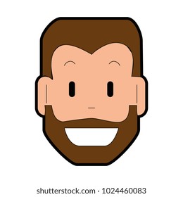 young man head avatar character
