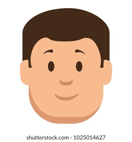 young man head avatar character